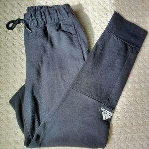 ADIDAS black cotton jogger sweatpants (Men's)
